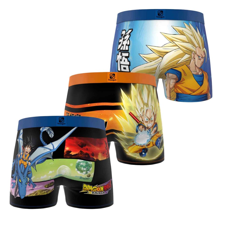 Confezione da 3 boxer da bambino " Freegun " Dragon Ball Daima | French Market
