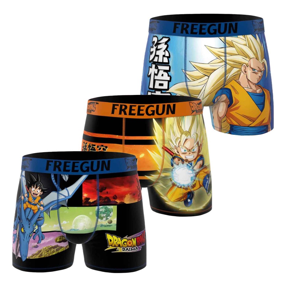 Lot 3 Boxers Garçon Freegun Dragon Ball Daima | French Market