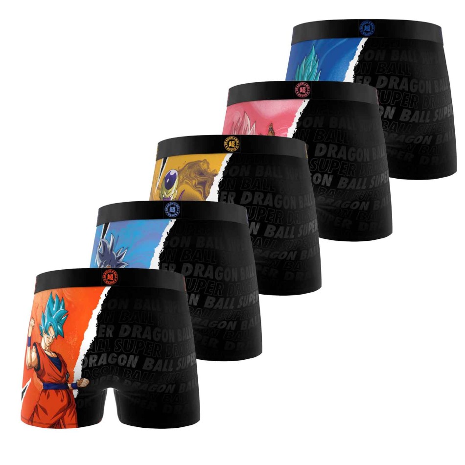 FREEGUN Set of 5 Dragon Ball Super Boys’ Boxer Shorts | French Market