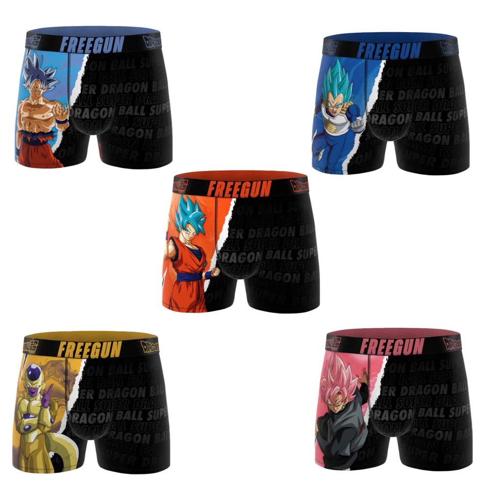 FREEGUN Set da 5 boxer da bambino Dragon Ball Super | French Market