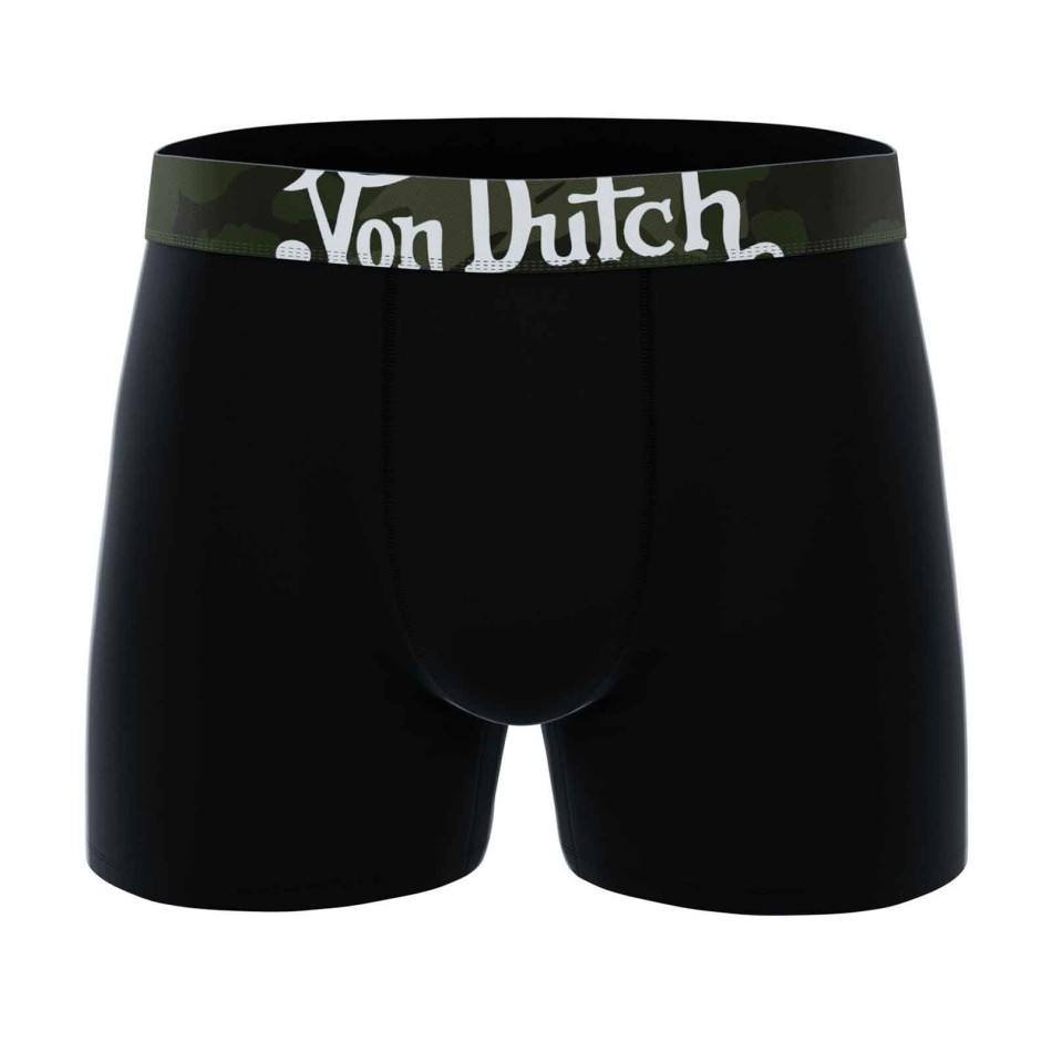 4er-Pack Herren-Boxershorts „ Von Dutch “ aus Baumwolle im Camouflage-Muster | French Market