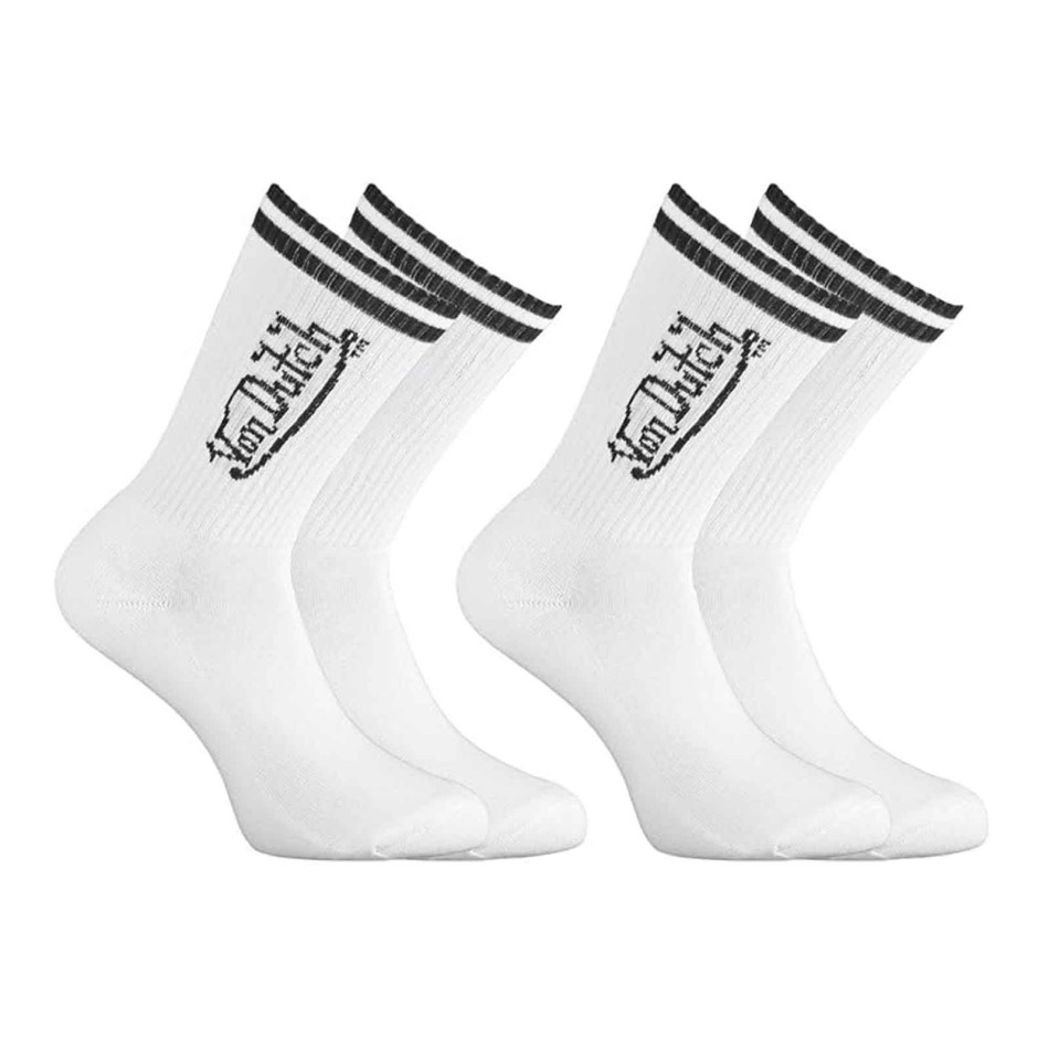 Set of 2 pairs of men’s Heritage black and white ‘ Von Dutch ’ socks | French Market