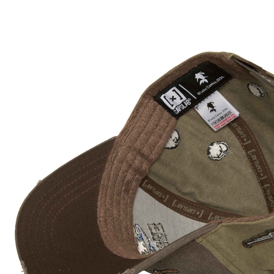 Cappellino Lucky Luke CapsLab “Siesta” kaki e marrone | French Market