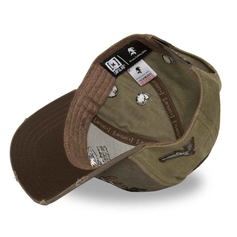 Casquette Lucky Luke CapsLab “Siesta” Kaki Marron | French Market