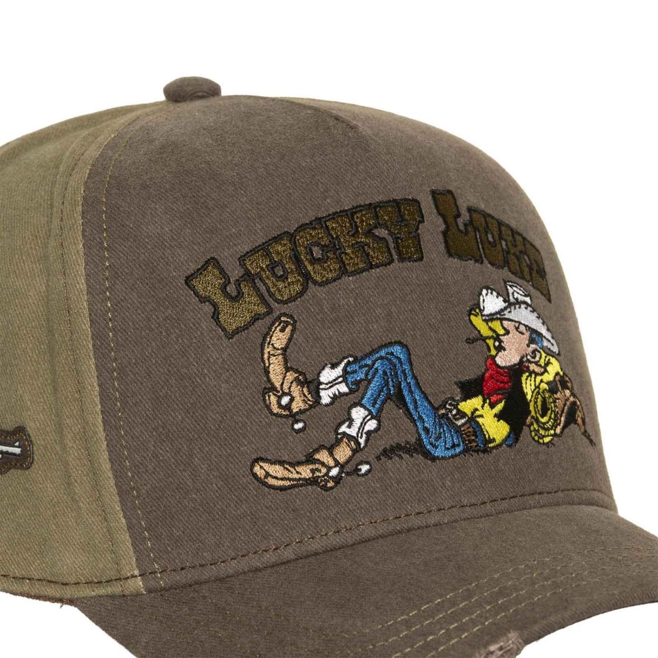 Lucky Luke CapsLab-keps ”Siesta” i khaki och brunt | French Market