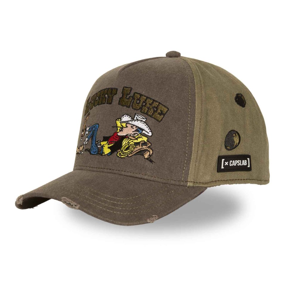 Lucky Luke CapsLab-keps ”Siesta” i khaki och brunt | French Market