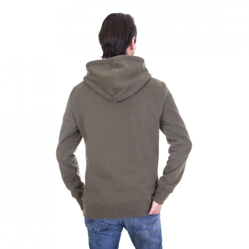 Sweat à Capuche VON DUTCH Hoodie Kaki Logo Noir  (Pulls/Sweats) chez FrenchMarket