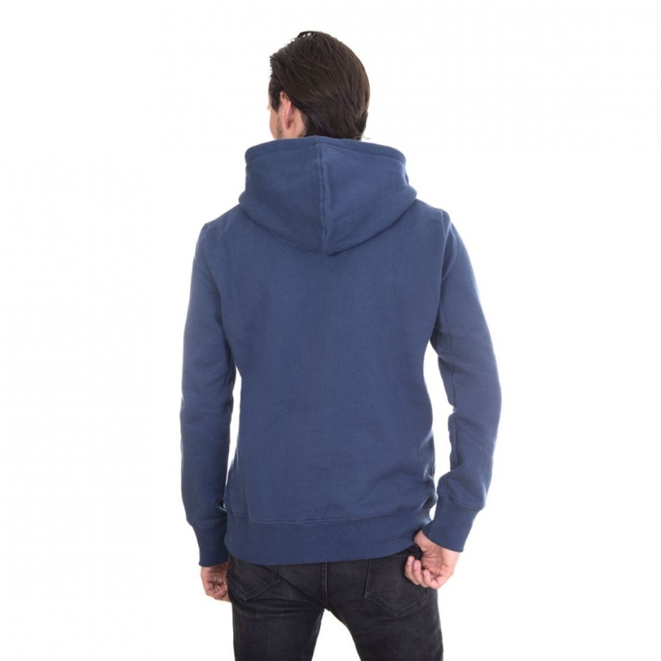 Sweat à Capuche VON DUTCH Hoodie Bleu Logo Blanc  (Pulls/Sweats) chez FrenchMarket