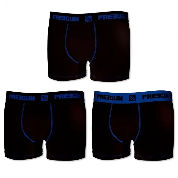Set di 3 boxer da uomo in cotone (Boxer da uomo) Freegun chez FrenchMarket