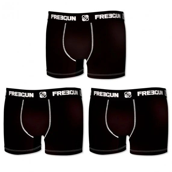 Set of 3 Men's Cotton Boxers (Boxers) Freegun on FrenchMarket