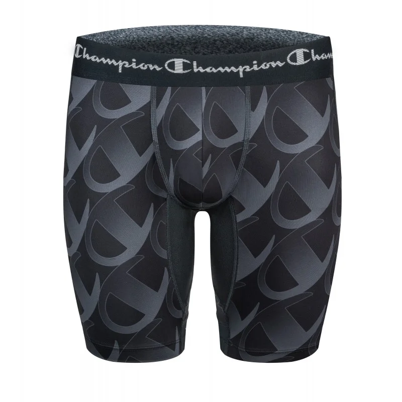 Champion - Boxer Homme Long Noir S Multicouleur