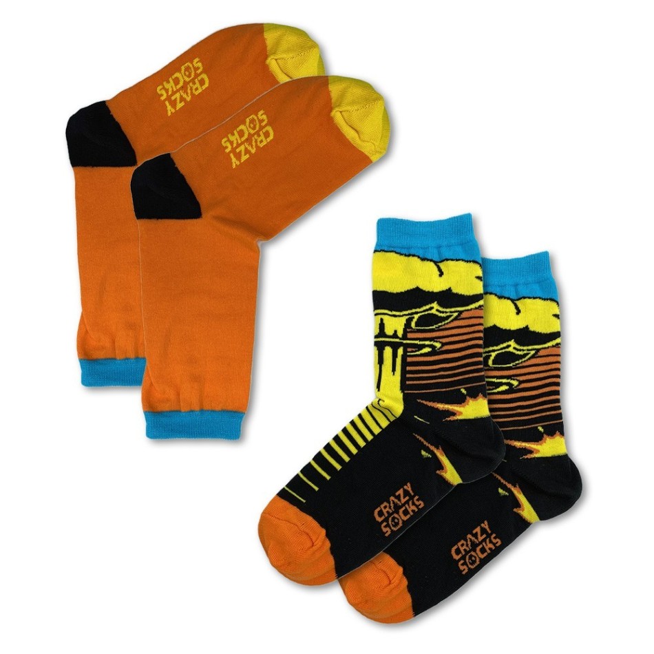 CRAZY SOCKS Chaussettes Fantaisies Coton Bio  (Chaussettes fantaisies) chez FrenchMarket