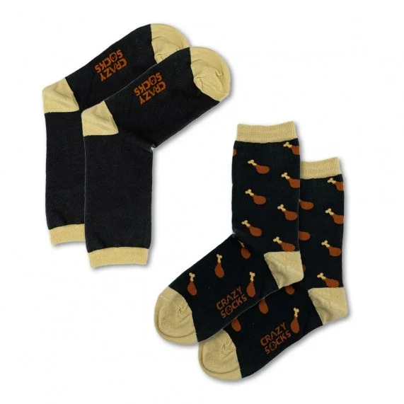 Calcetines CRAZY SOCKS de algodón orgánico para la alimentación (Calcetines de fantasía) Crazy Socks chez FrenchMarket