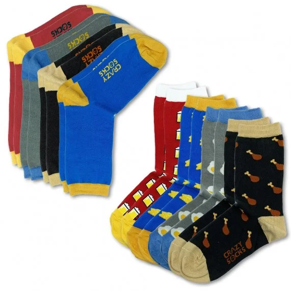 CRAZY SOCKS Chaussettes Food Coton Bio