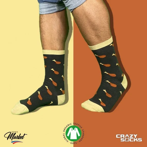Chaussettes Food Coton Bio (Chaussettes fantaisies) Crazy Socks chez FrenchMarket