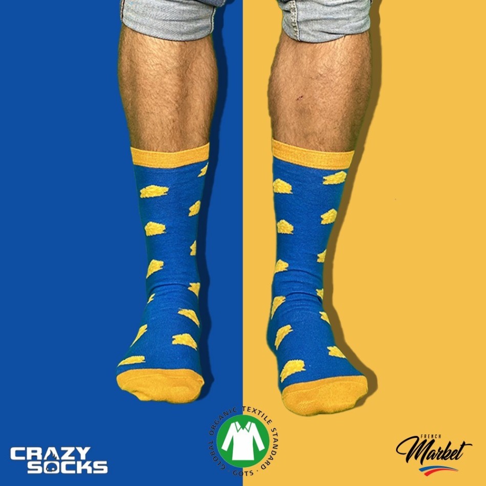 CRAZY SOCKS Chaussettes Food Coton Bio  (Chaussettes fantaisies) chez FrenchMarket