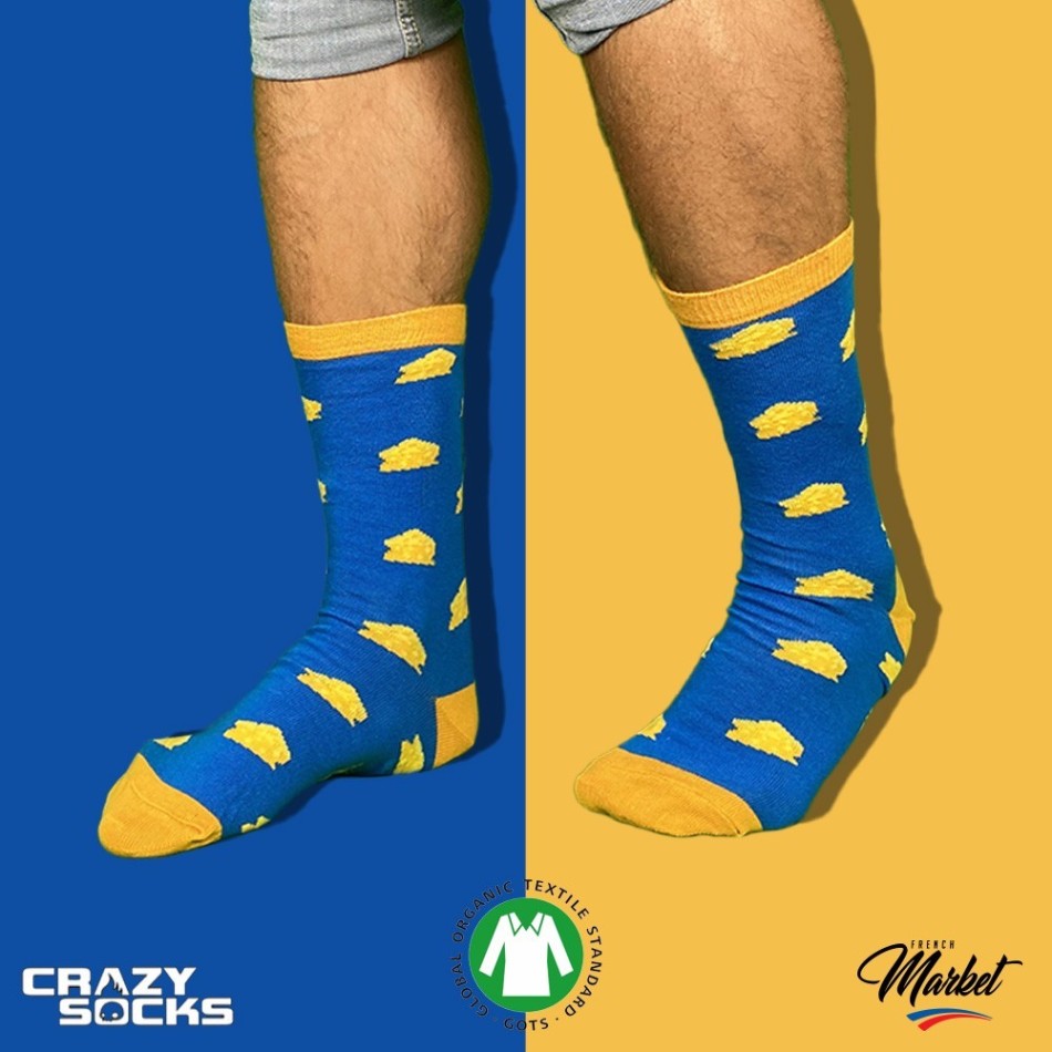 CRAZY SOCKS Chaussettes Food Coton Bio  (Chaussettes fantaisies) chez FrenchMarket