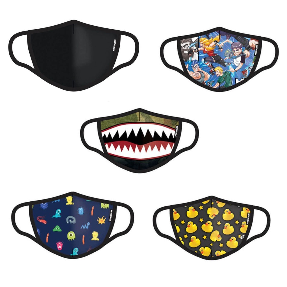 Masque Barrière Enfant En Tissu Lavable (Masque de protection) Freegun chez FrenchMarket