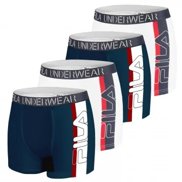 Lot de 4 Boxers Homme Coton "Big Logo" (Lot boxers Homme) Fila chez FrenchMarket