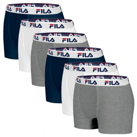 Men's Cotton Boxers Set of 6 (Boxers) Fila on FrenchMarket