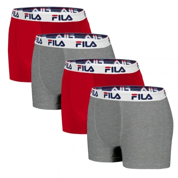 Juego de 4 bóxers de algodón para hombre (Calzoncillos para hombre) Fila chez FrenchMarket