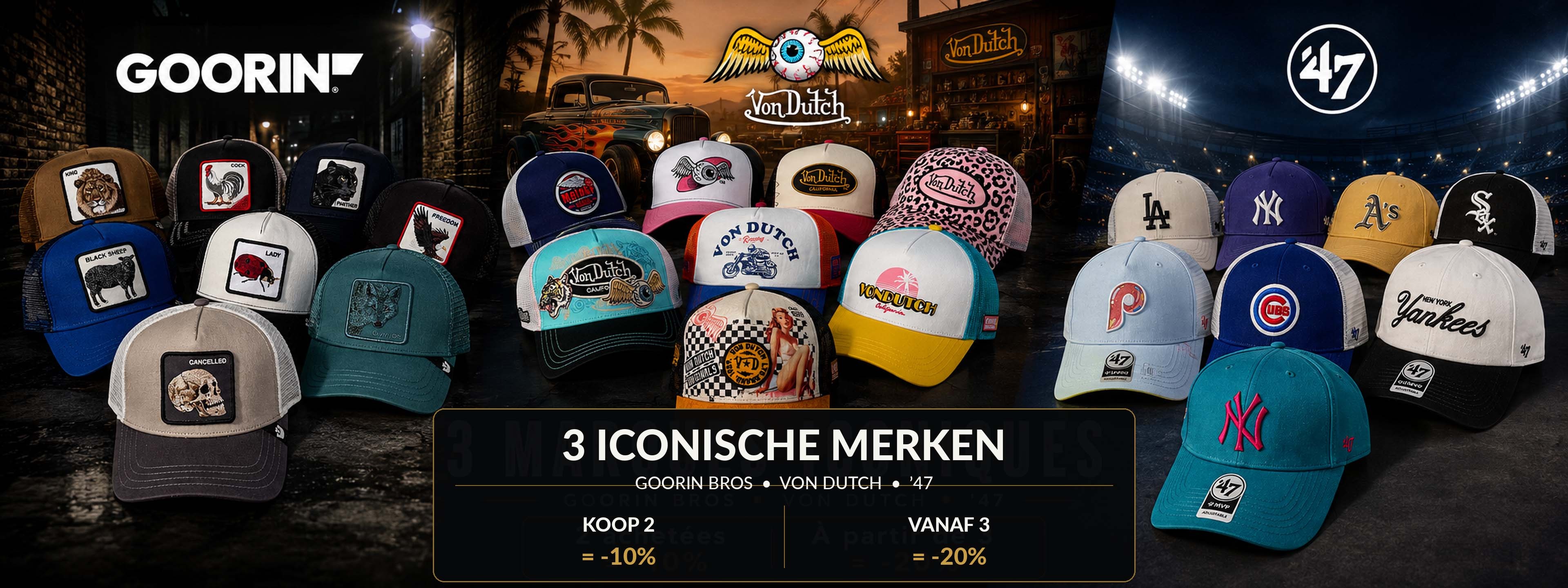 Goorin Bros, Von Dutch & ’47 Caps