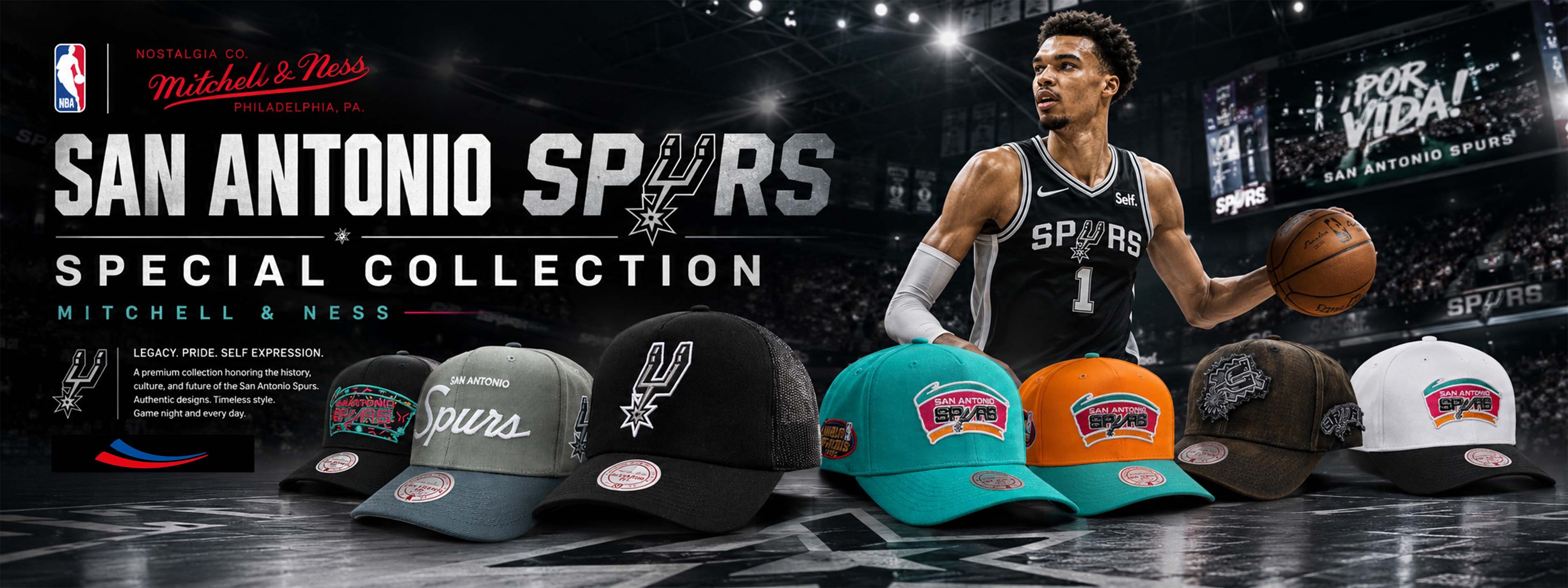 San Antonio Spurs Mitchell & Ness-kollektion