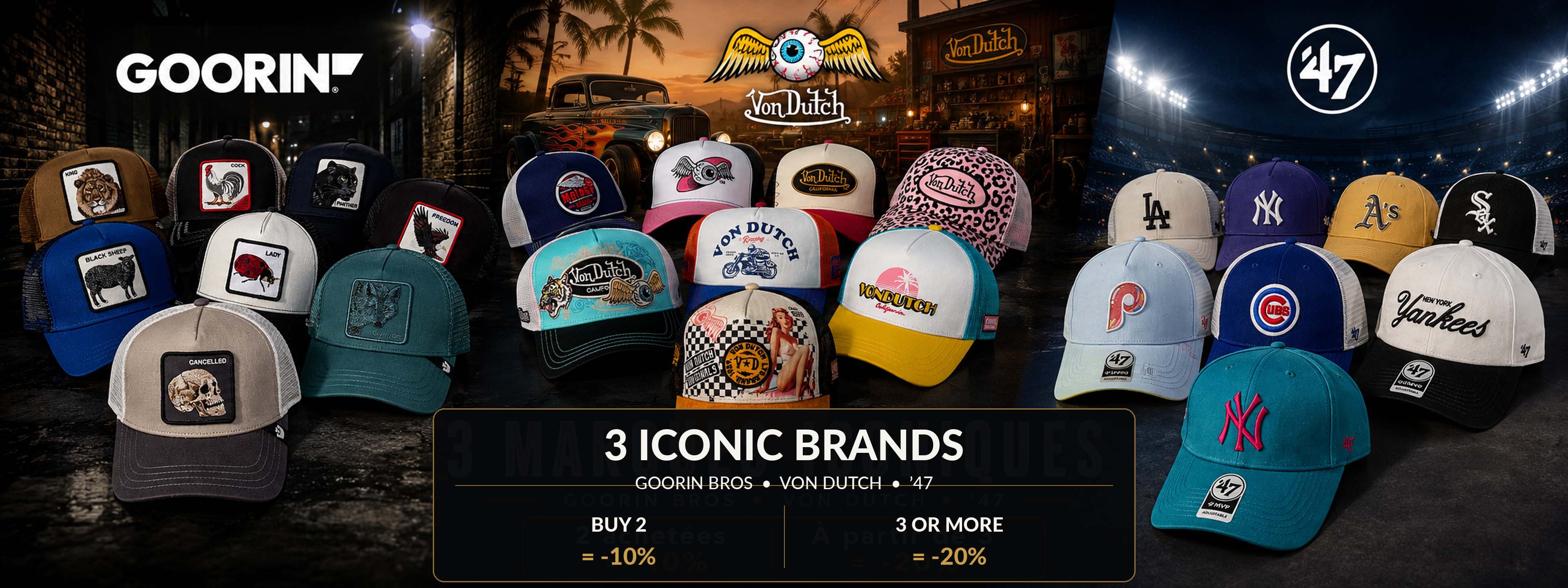 Goorin Bros, Von Dutch & ’47 Caps